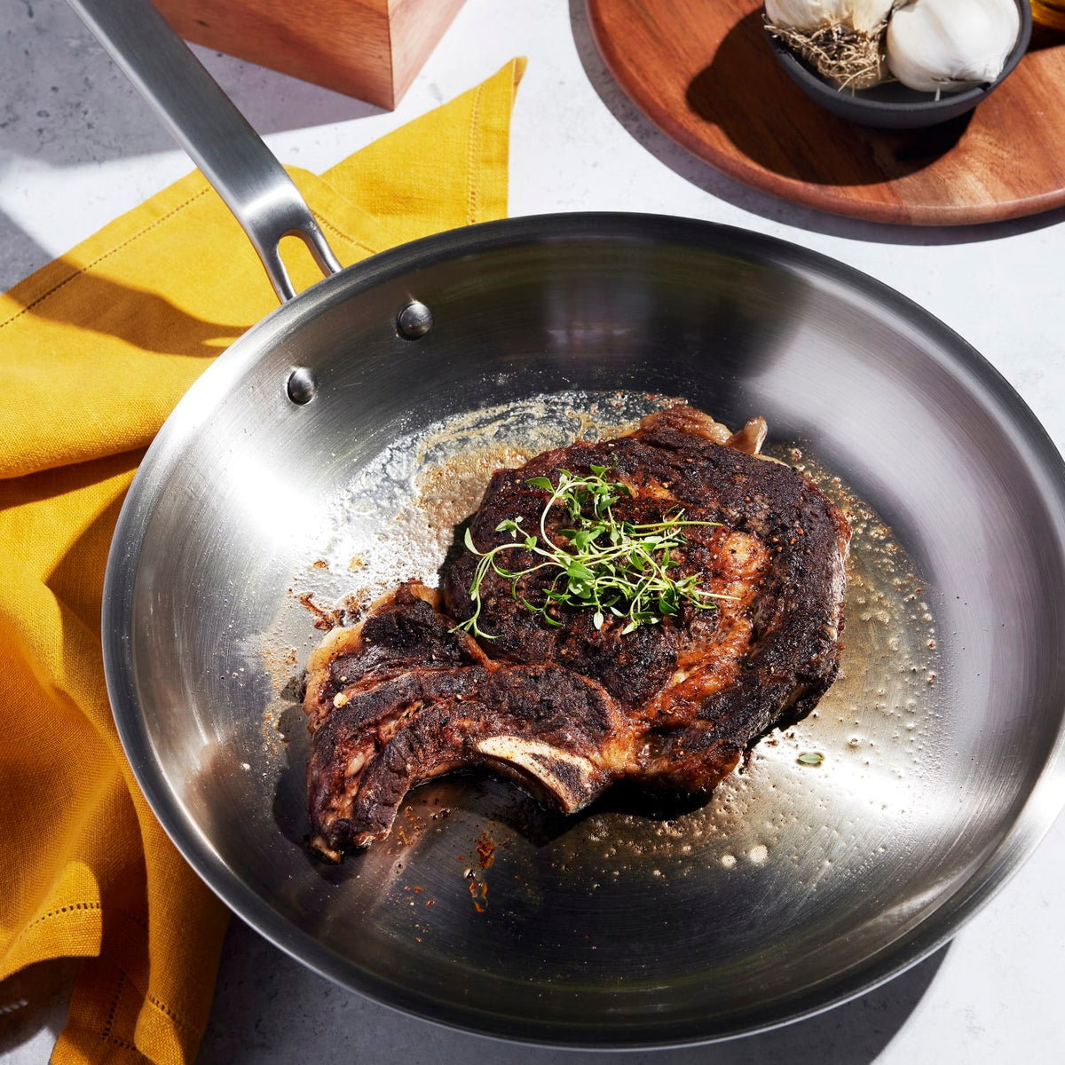 Heritage Steel Eater Fully Clad Fry Pan - Choice of Size