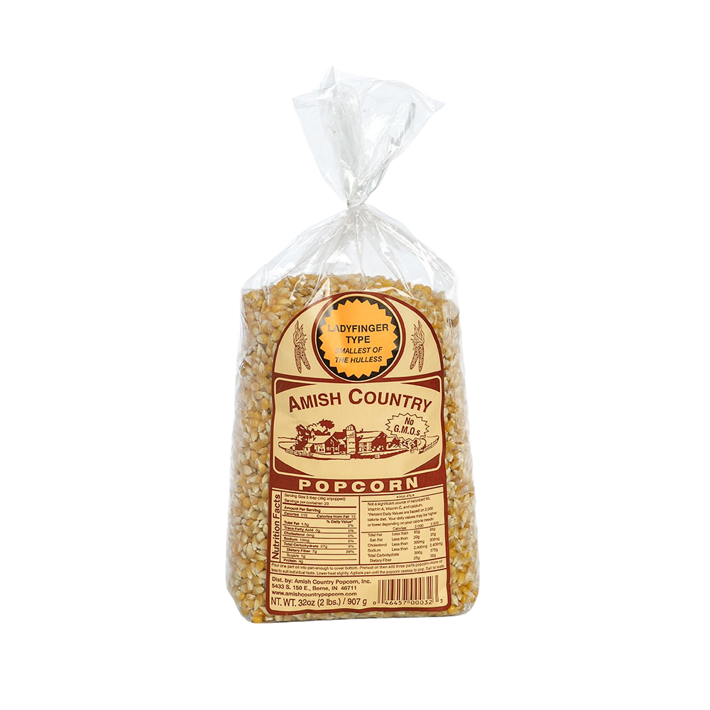 Ladyfinger Popcorn - Two 2-lb Bags