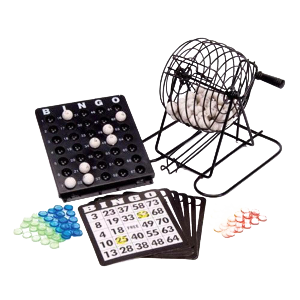Bingo Game with Cage - Deluxe Parlor Set