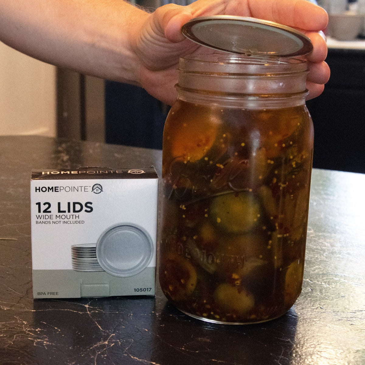 HomePointe Canning Jar Lids - Wide Mouth