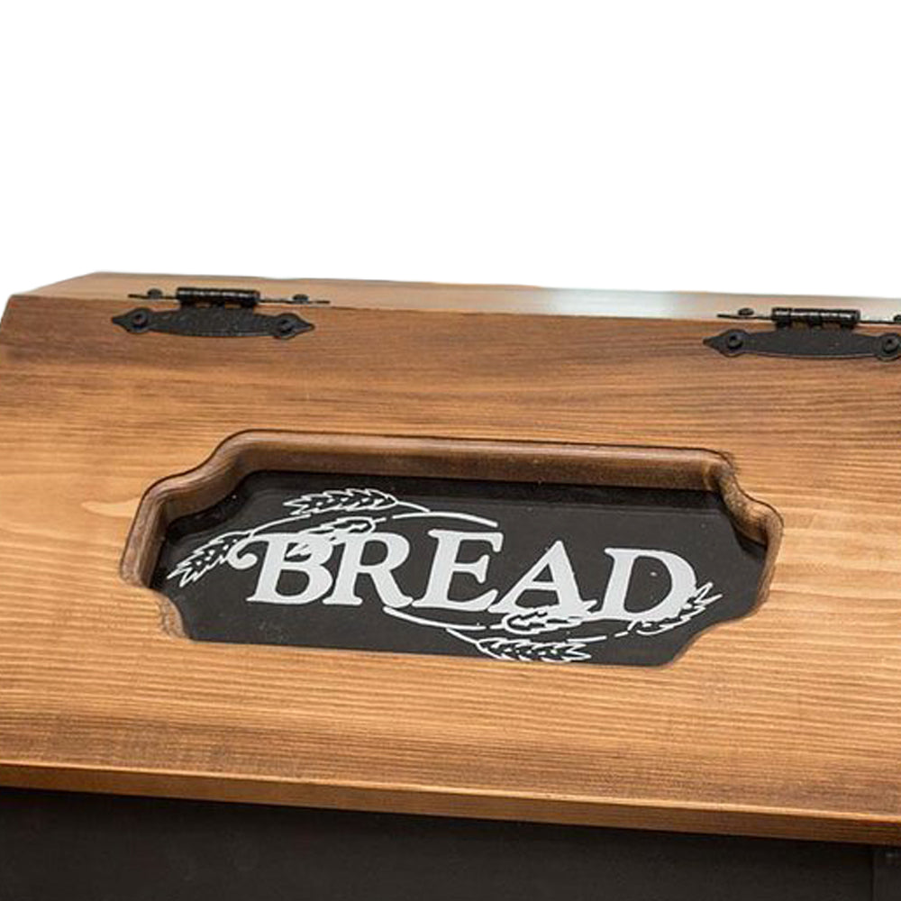 Pine Hinged Bread Box