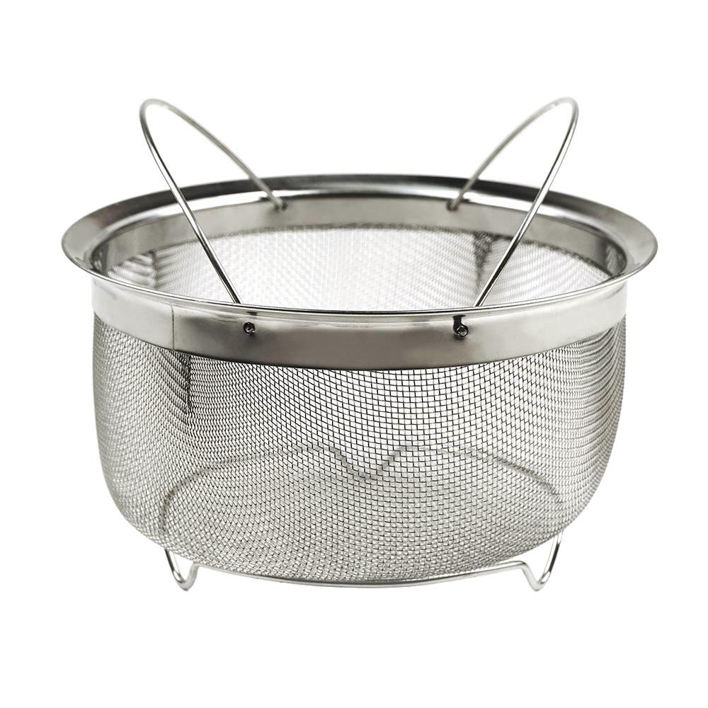 3-Qt Mesh Basket with Folding Handles