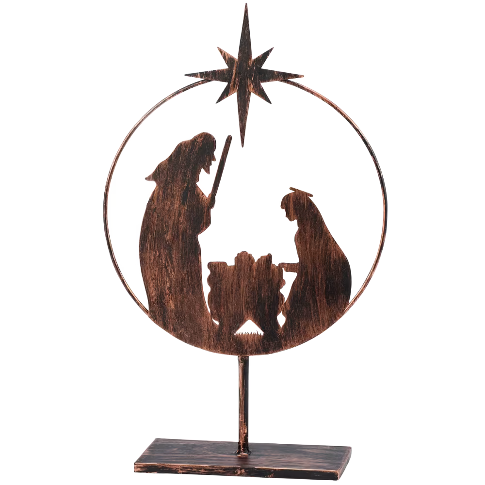 Round Nativity Sitter - 15"