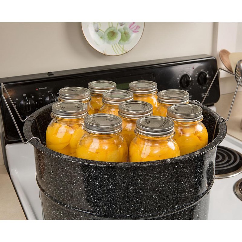 Black Enamelware Canner - 33 qt
