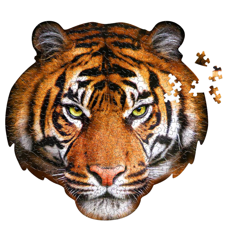 Shaped Jigsaw Puzzle - Tiger - 300pcs