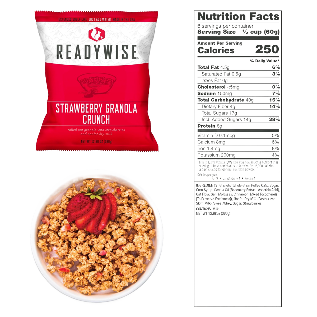 ReadyWise Breakfast Emergency Food Bucket (120)