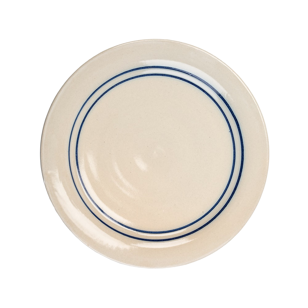 Heritage Blue Stripe Stoneware Dinner Plate