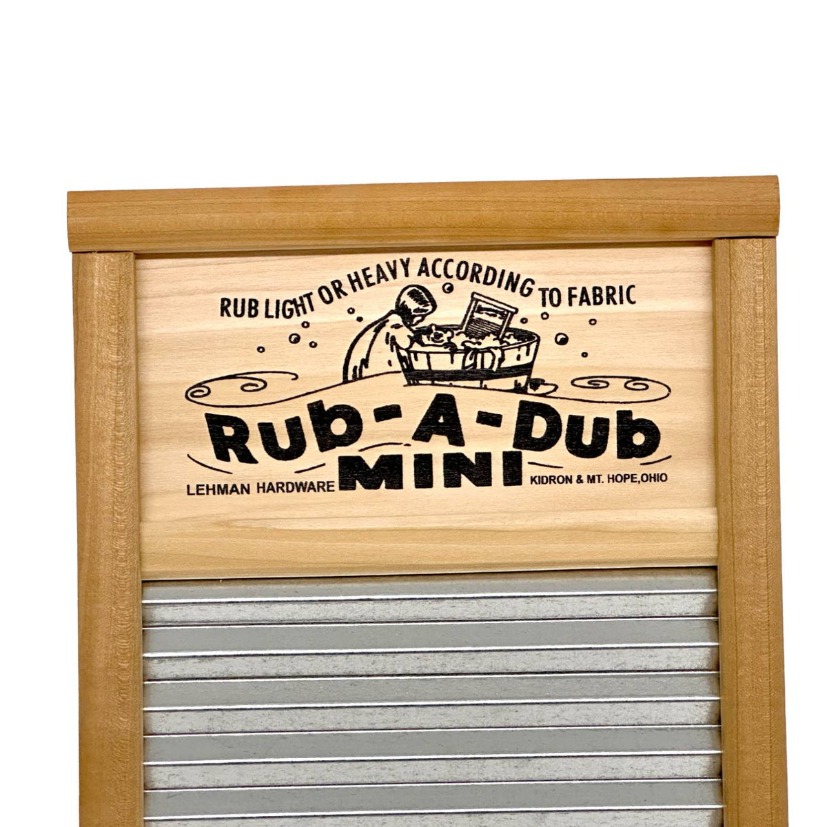 Lehman's Mini Galvanized Wavy Washboard