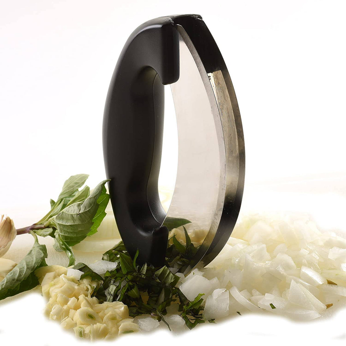 Stainless Steel Mezzaluna Chopper