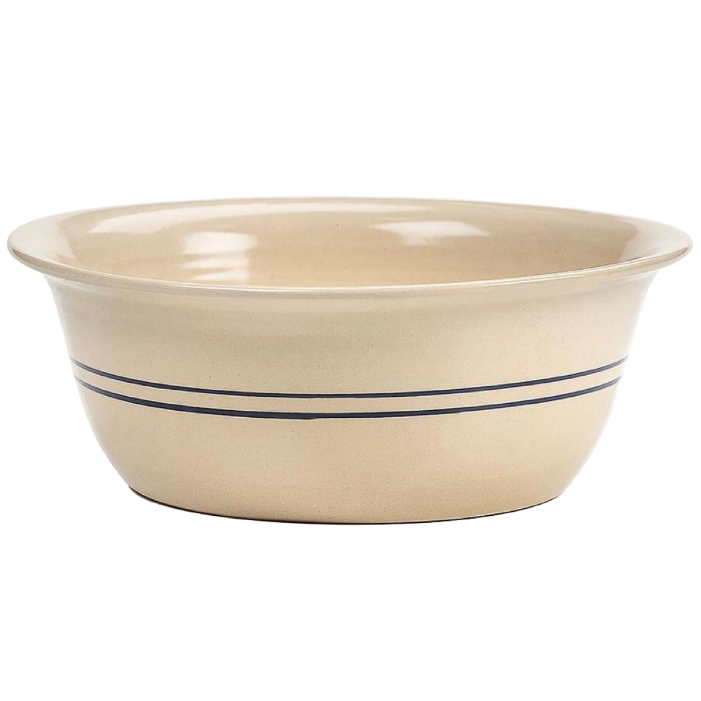 Heritage Blue Stripe Stoneware Wash Basin