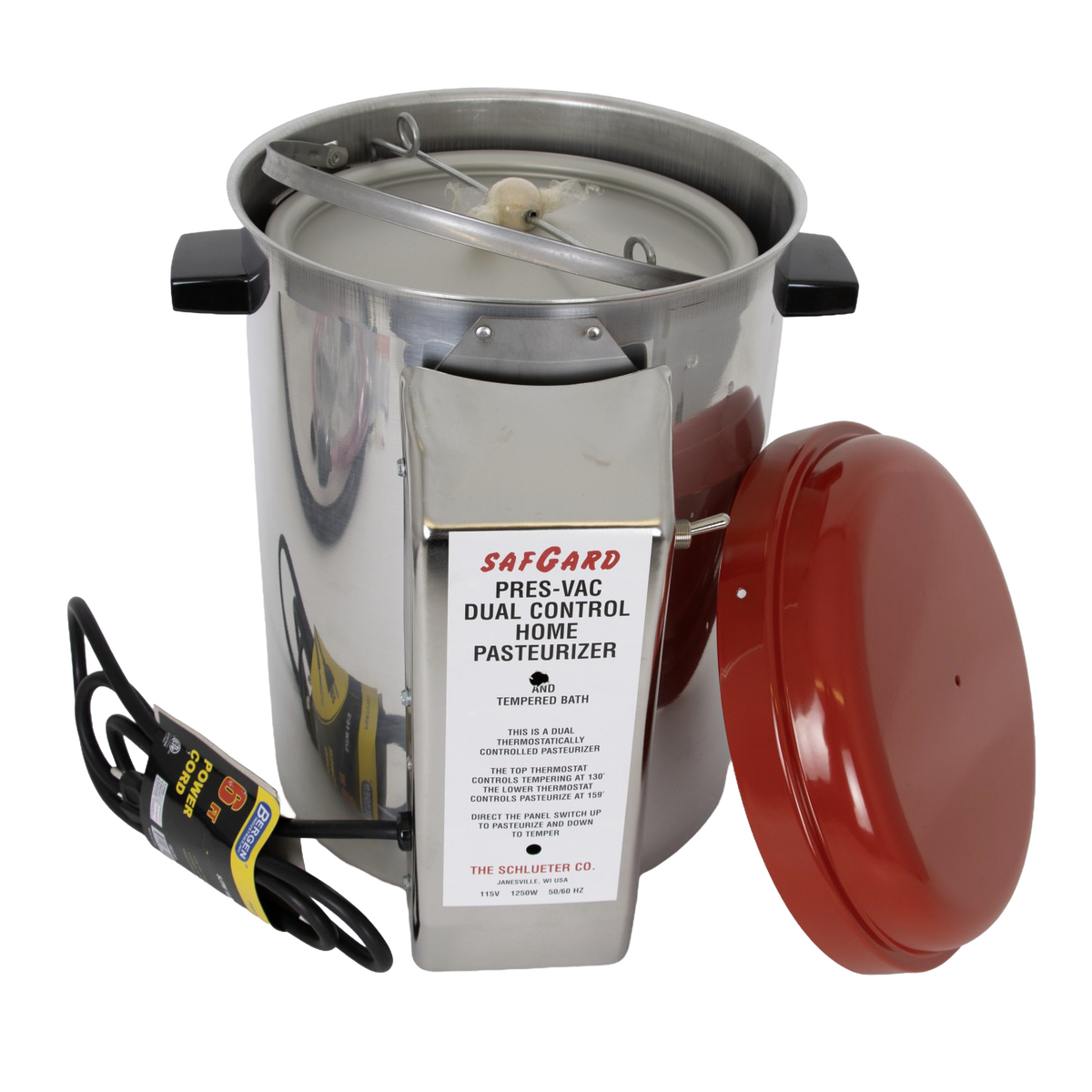 SafGard P3000 Dual-Temperature Milk Pasteurizer – 2 Gallon