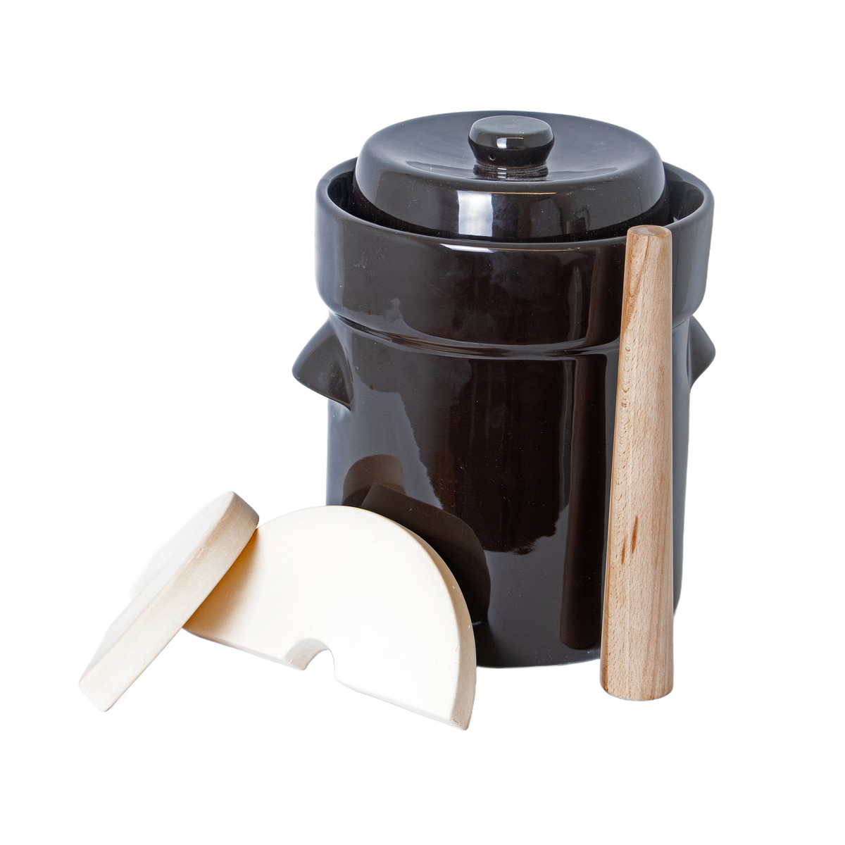 Hausgemachten Dual-Sided Stomper for Crocks and Jars