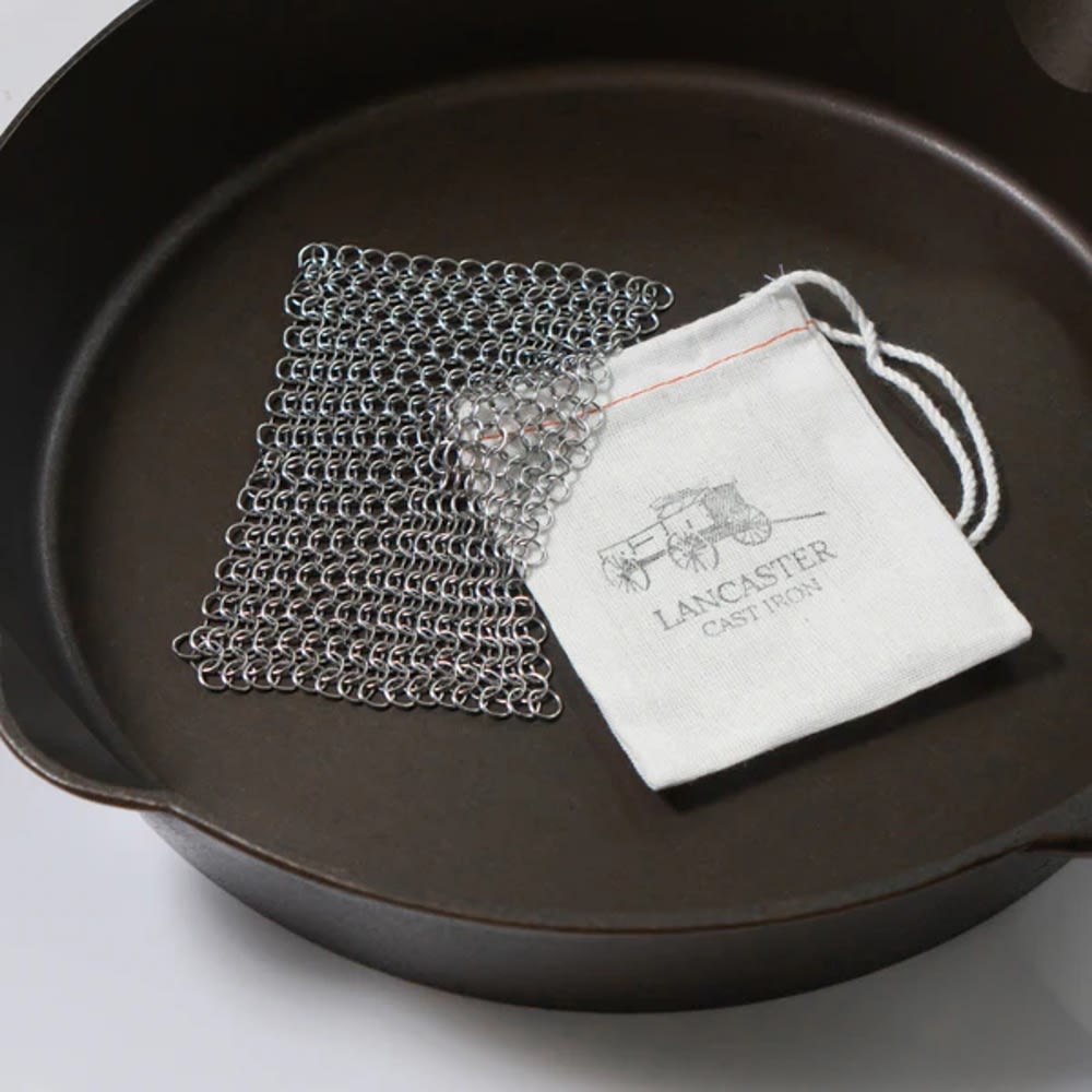 Lancaster Chainmail Scrubber for Cast Iron & Carbon Steel