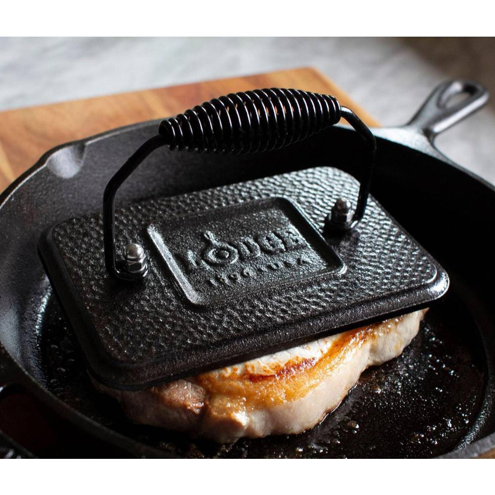 Lodge Cast Iron Rectangular Grill Press
