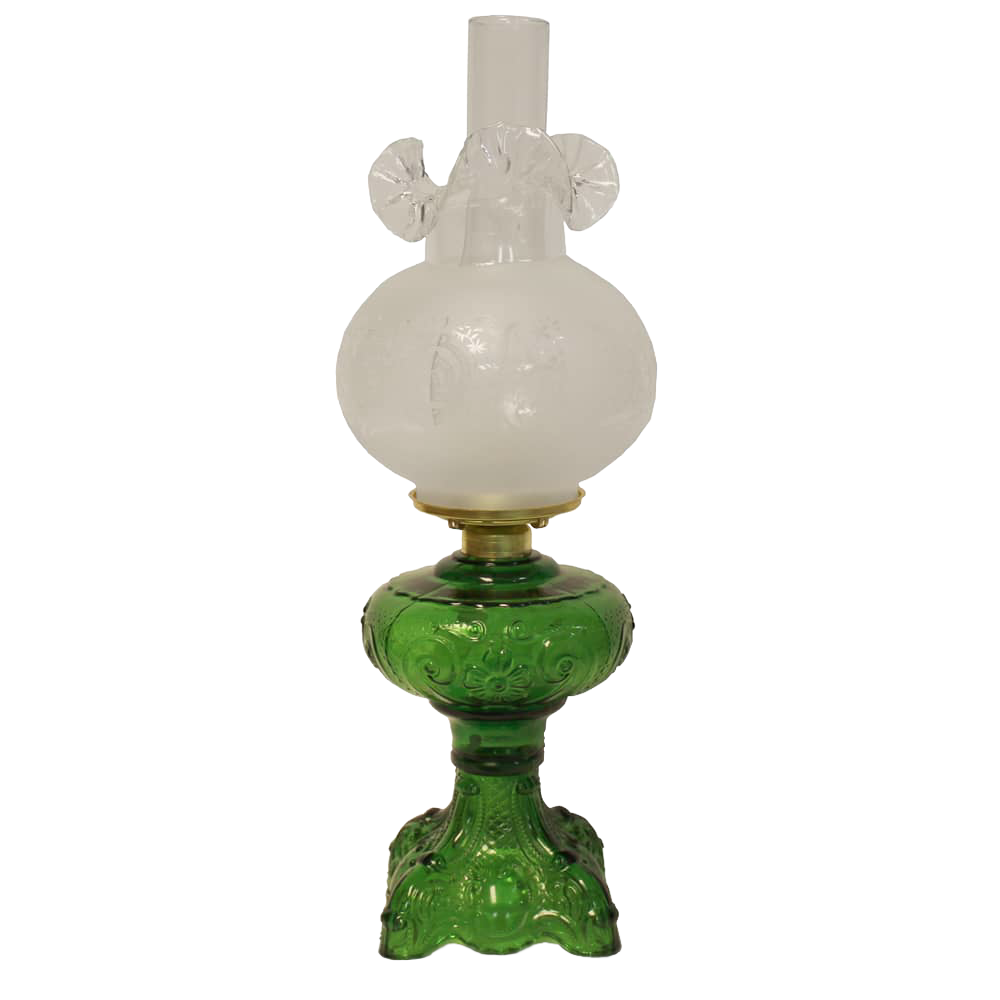22" Princess Feather Oil Lamps