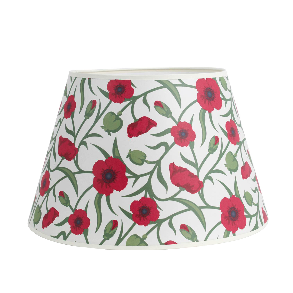 Aladdin Red Poppy Lamp Shade - Parchment - 14"