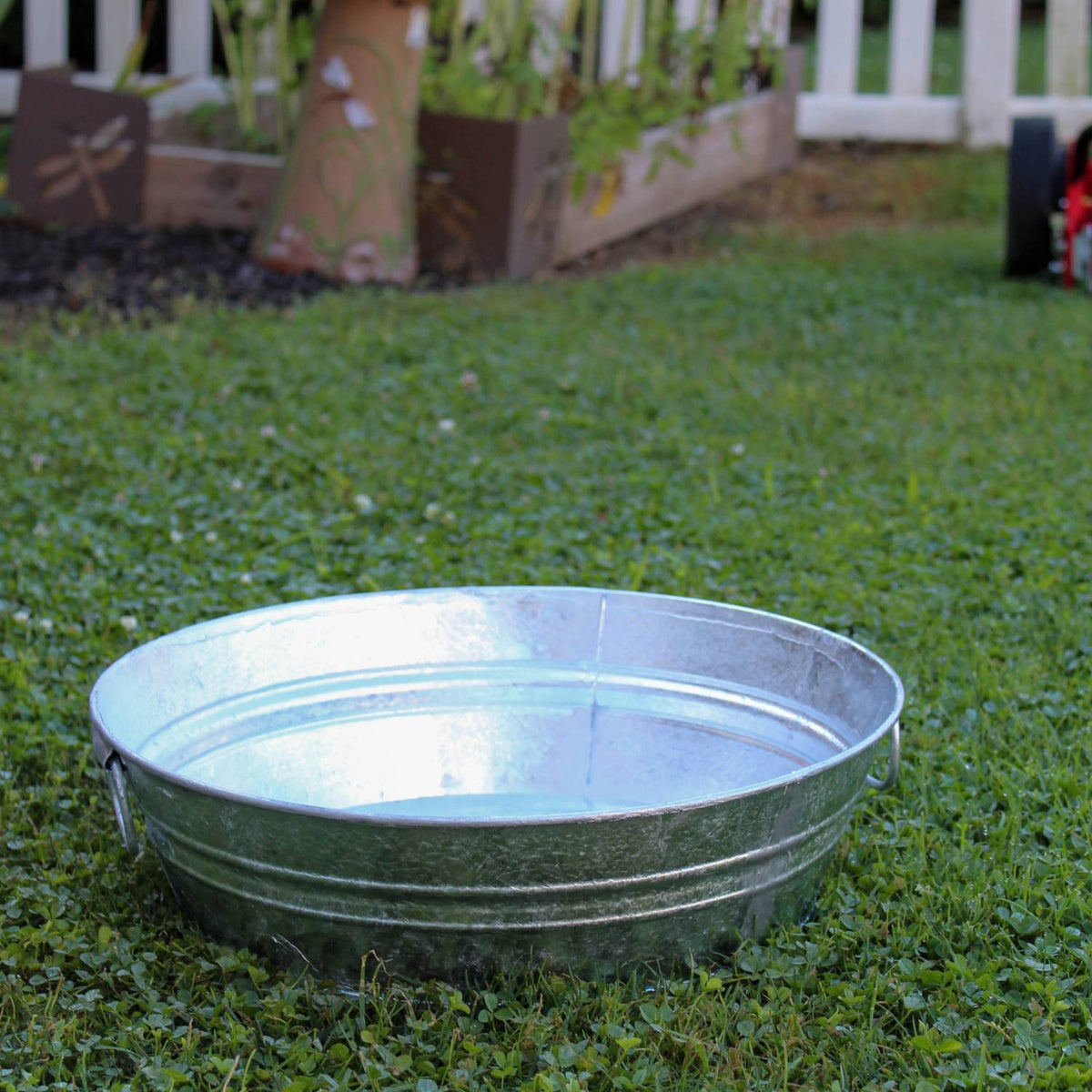 Steel Low Flat Tub - 3 Gal