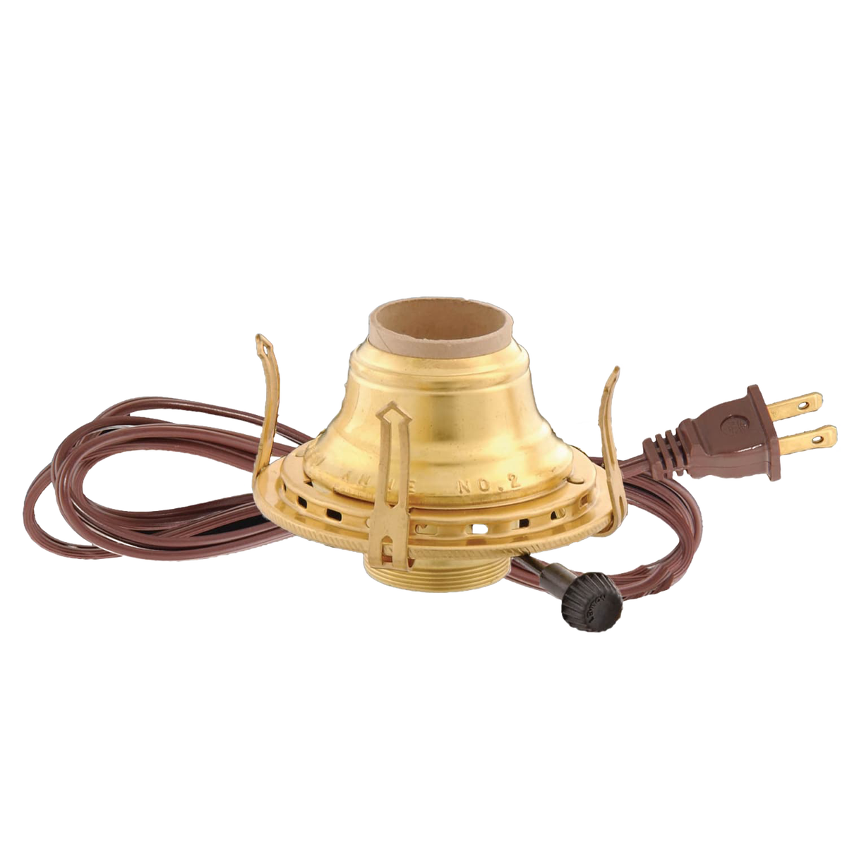 Queen Anne Electrified Burner for Oil Lamps - #2