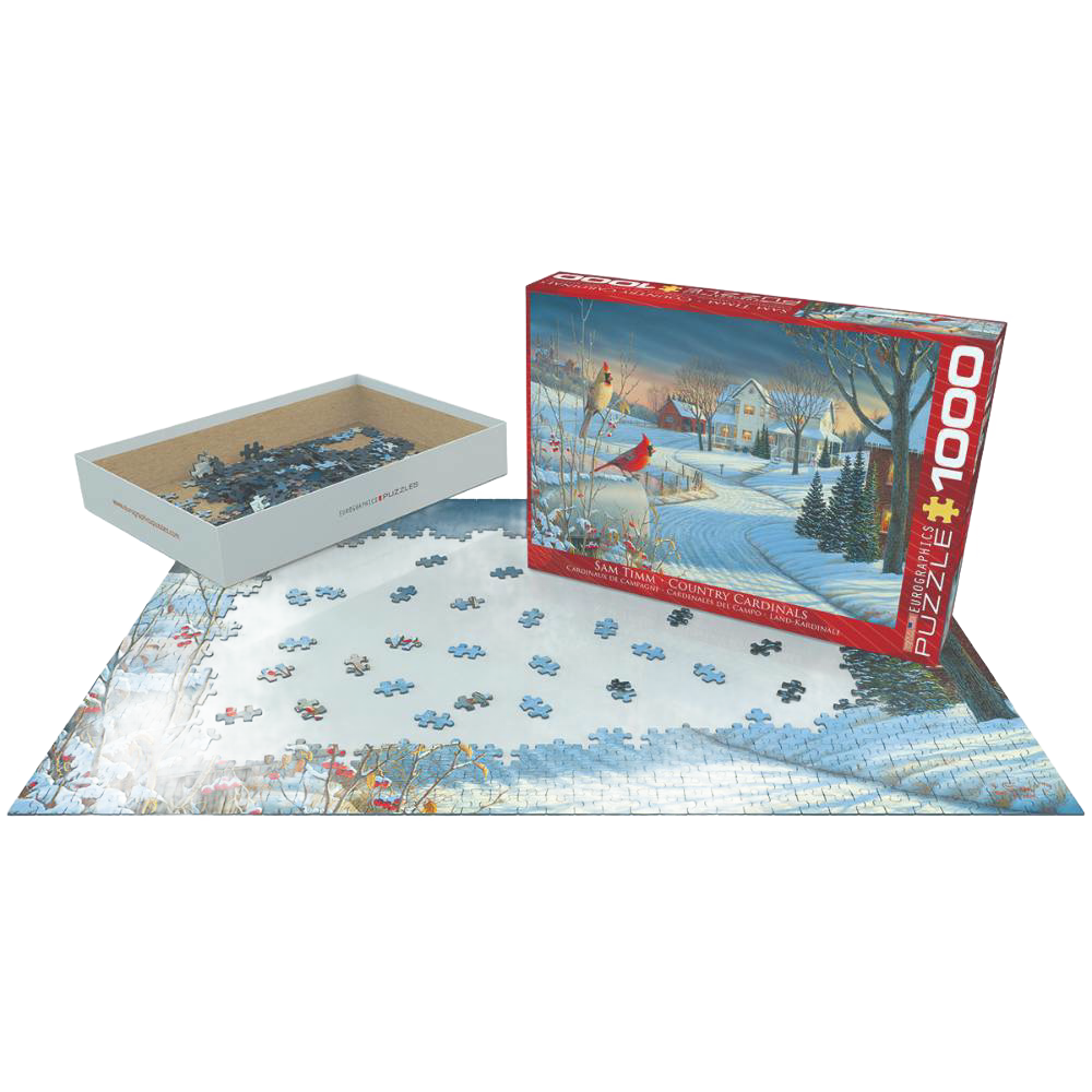 Country Cardinals Jigsaw Puzzle - 1000pcs