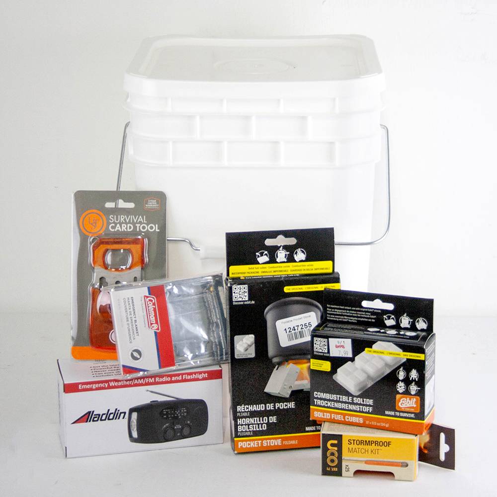 Survival Kit in a Bucket