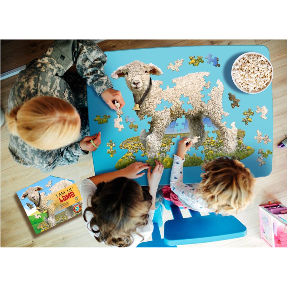 Shaped Jigsaw Puzzle - Lamb - 100pcs