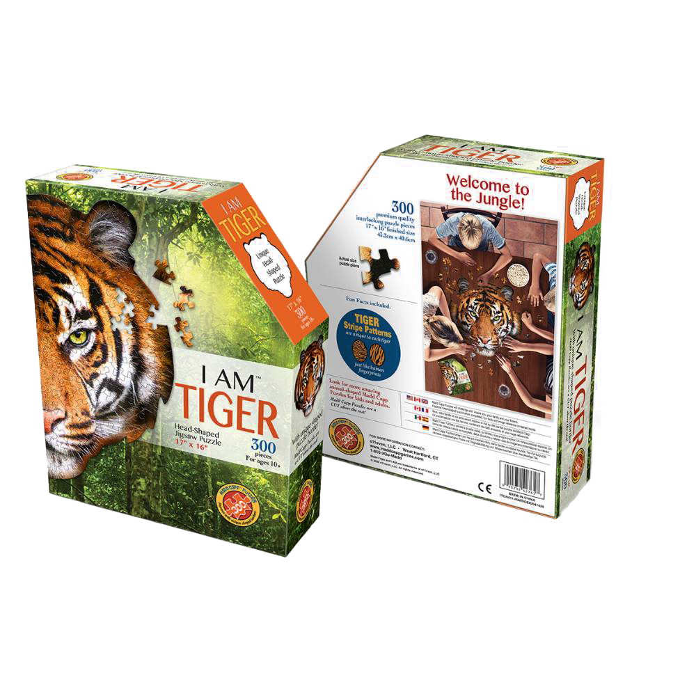 Shaped Jigsaw Puzzle - Tiger - 300pcs