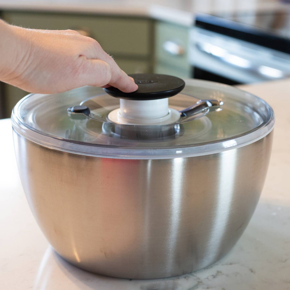 OXO Stainless Steel Salad Spinner
