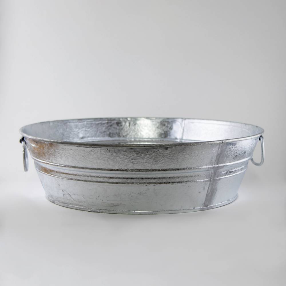 Steel Low Flat Tub - 3 Gal