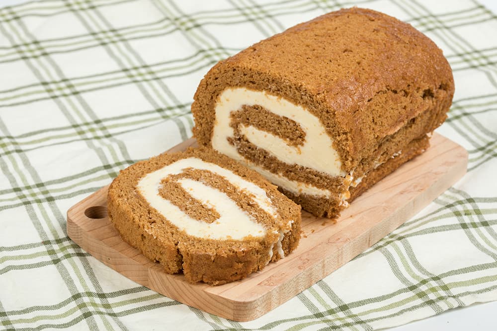 Freshly-Made Pumpkin Cake Roll