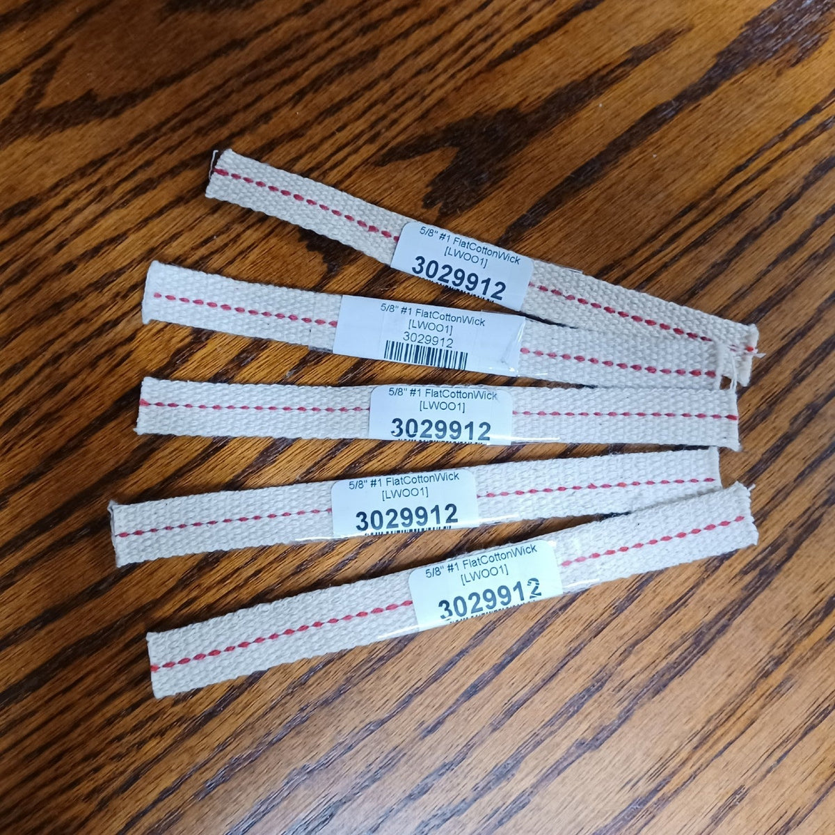 Flat Wicks for Oil Lamps