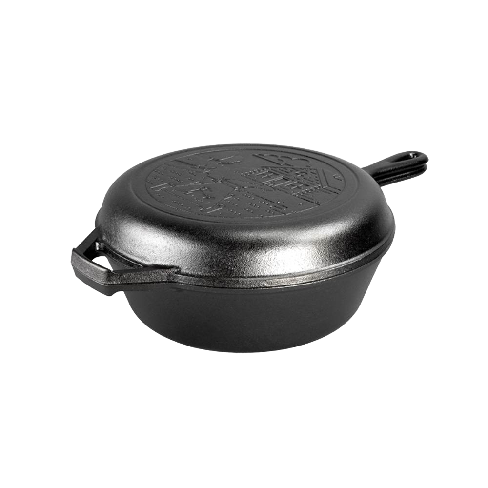 Lodge Cast Iron Cabin Combo Cooker - 3.2 Quart