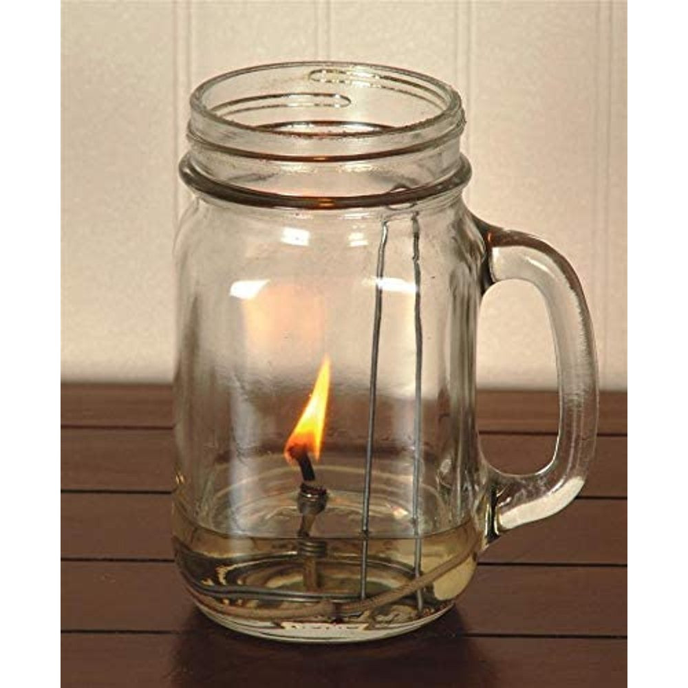 Make Your Own Olive Oil Lamp Parts - Pint jar 6-pack