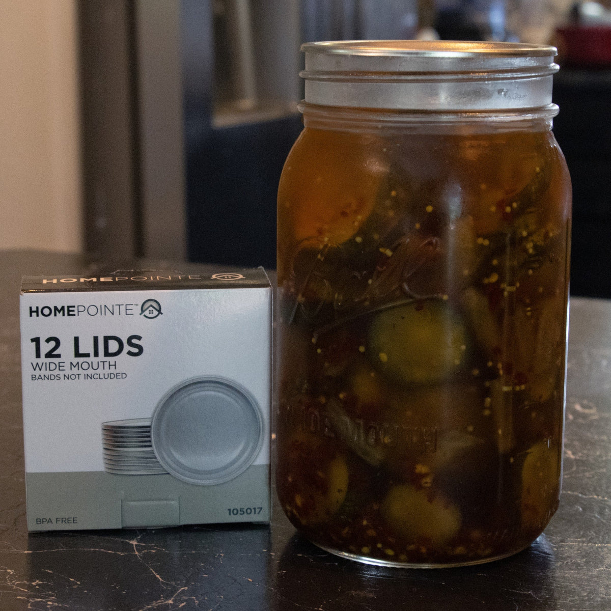 HomePointe Canning Jar Lids - Wide Mouth