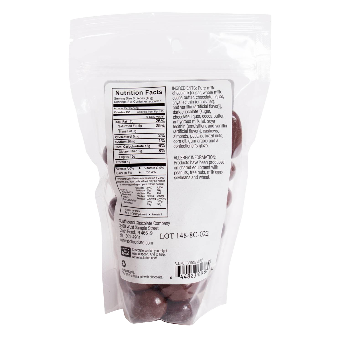 Lehman's Chocolate All Nut Bridge Mix - 8 oz