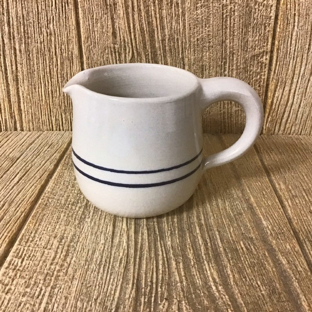 Heritage Blue Stripe Stoneware Sugar and Creamer Set