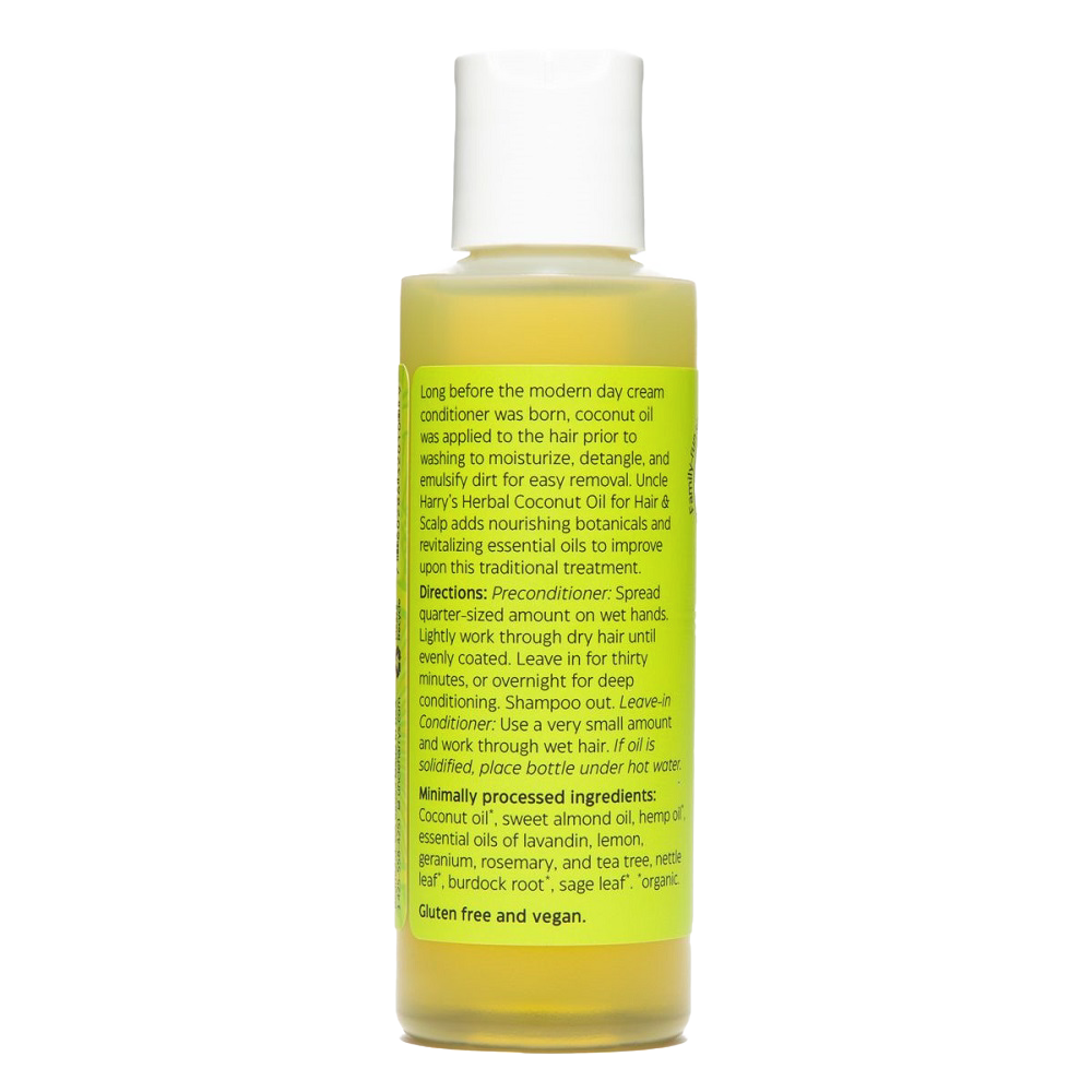 Uncle Harry's Herbal Coconut Oil for Hair