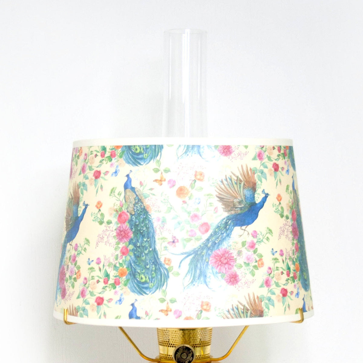 Aladdin Pretty Peacock Parchment Oil Lamp Shade
