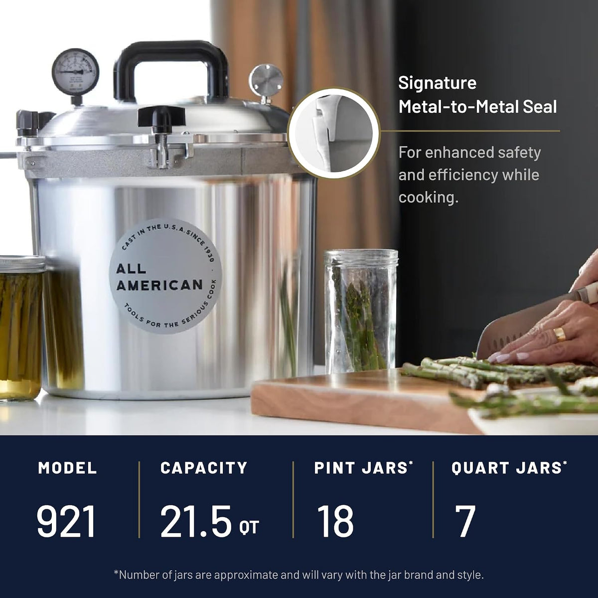 All American 21-1/2 qt Pressure Canner / Cooker (USA)