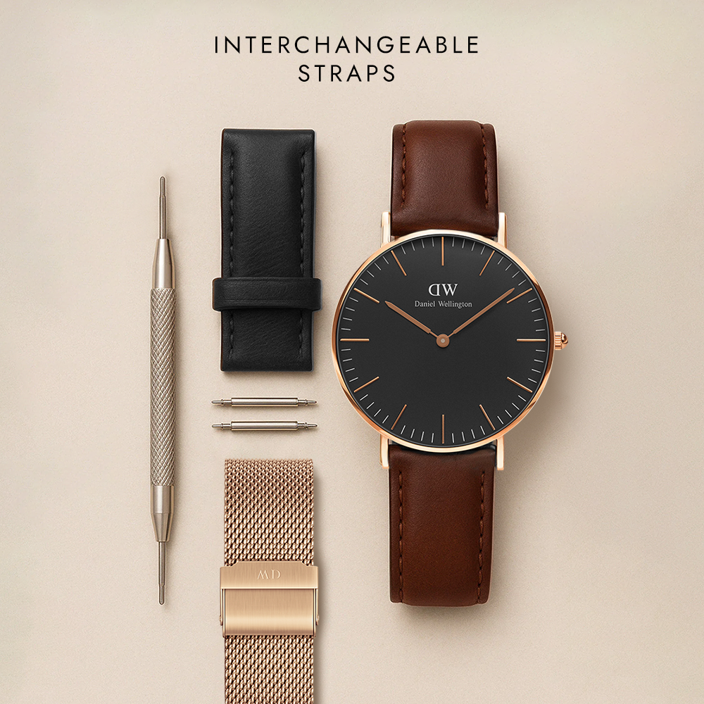 Classic St Mawes Black Rose Gold