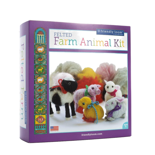 Felted Farm Animal Craft Kit