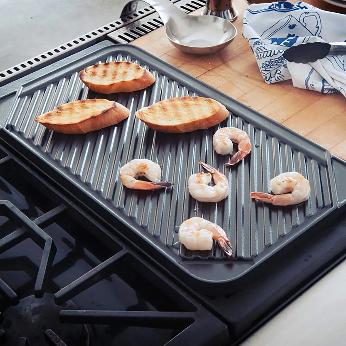All American Double Burner Reversible Grill and Griddle