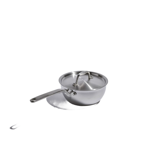 Heritage Steel Eater Saucier with Lid - Fully Clad