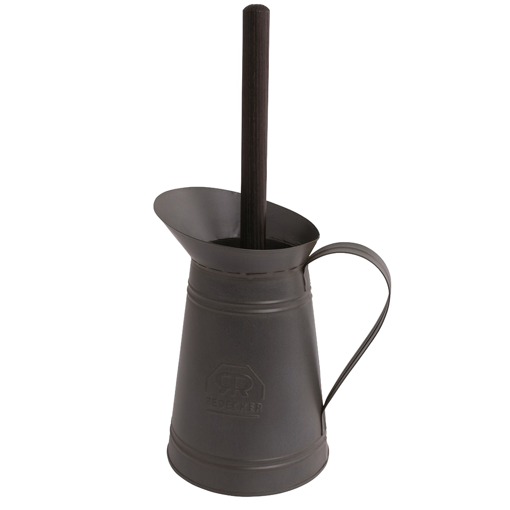 Toilet Brush and Metal Holder Set