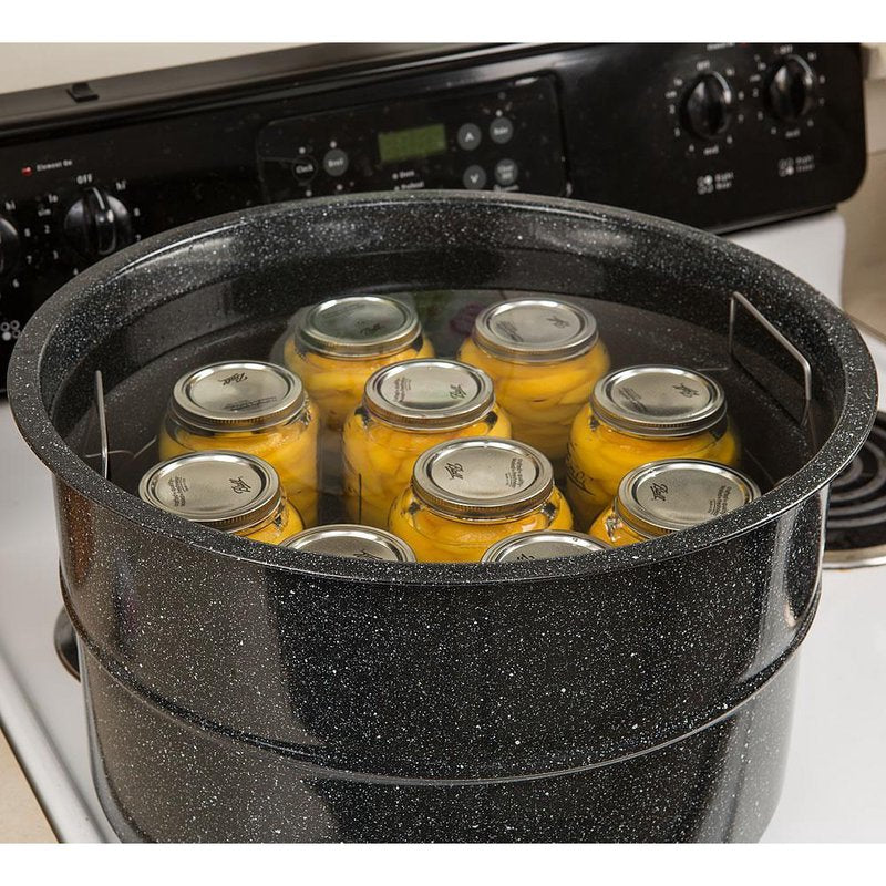 Black Enamelware Canner - 33 qt