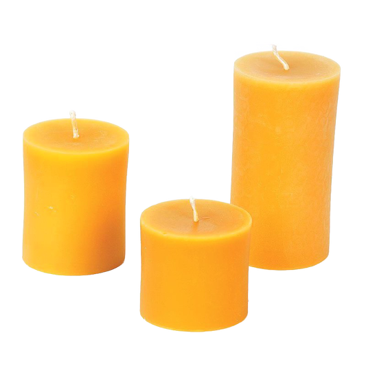 100% Beeswax Pillar Candles