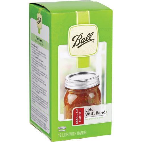 Ball Dome Lids and Bands - Regular (12)