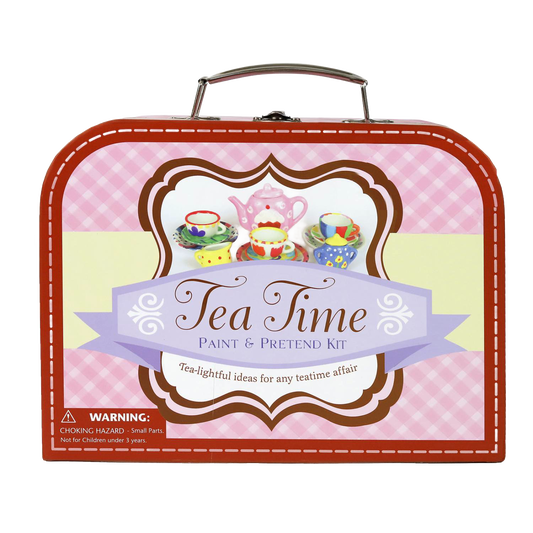 Tea Time Paint & Pretend Suitcase Art Kit