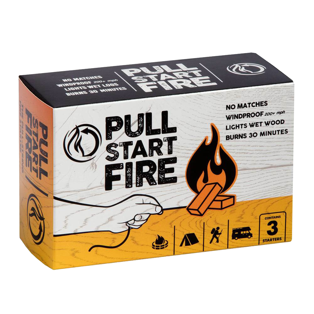 Pull String Fire Starter - Pack of 3