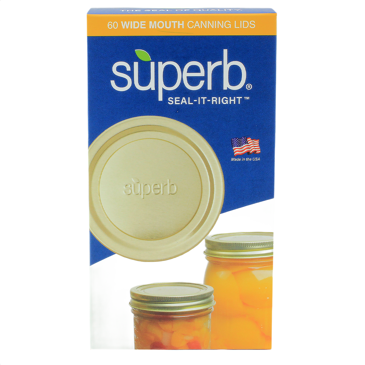Superb Canning Jar Lids  - Wide Mouth (USA Made)
