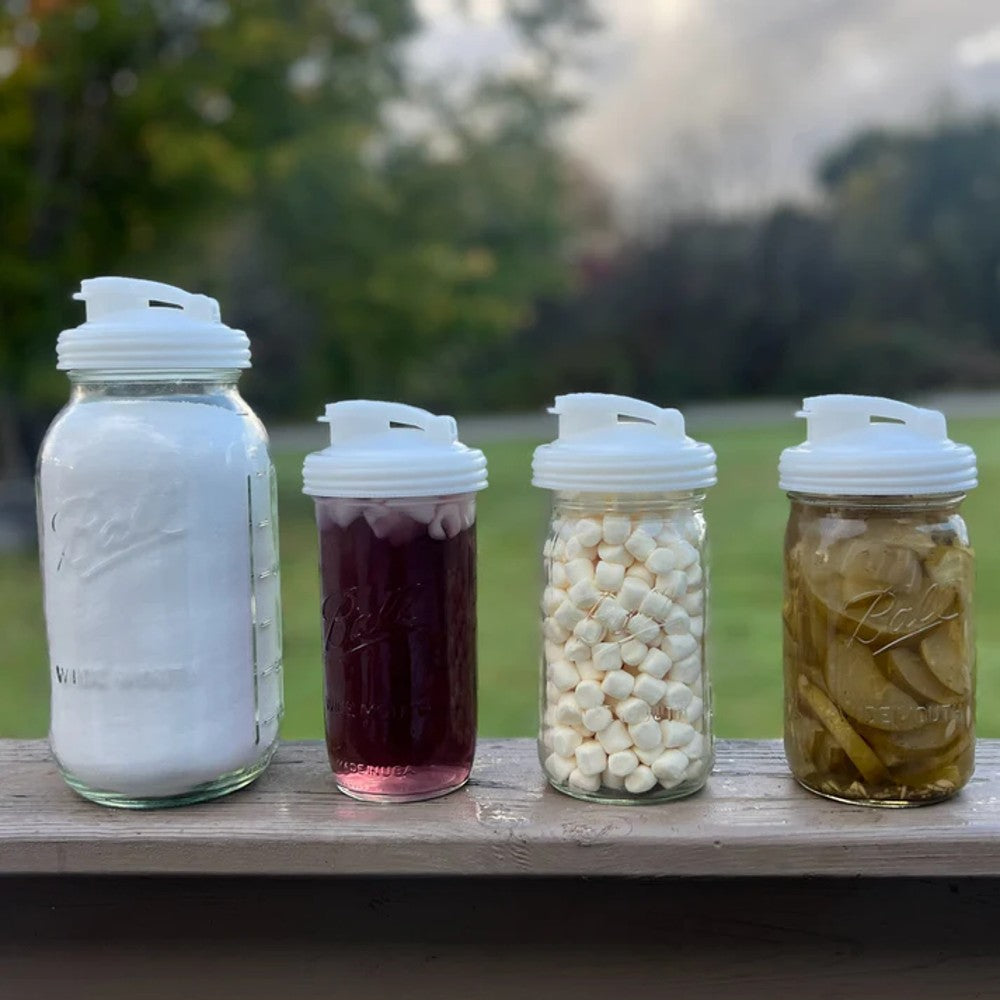 reCAP Mason Jar Pour Lid with Carry Loop - Wide Mouth